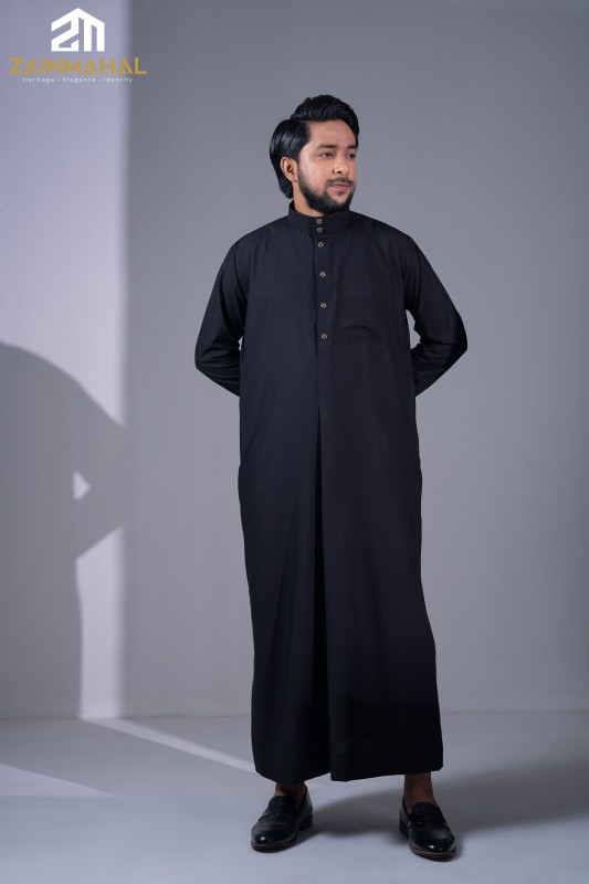Kuwaiti Premium Thobe Black