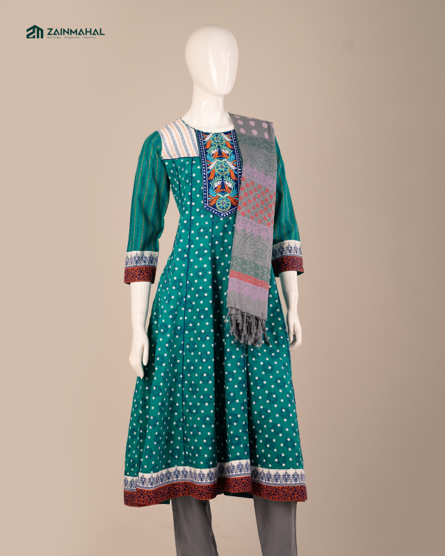 Turath Anarkoli Sea Green